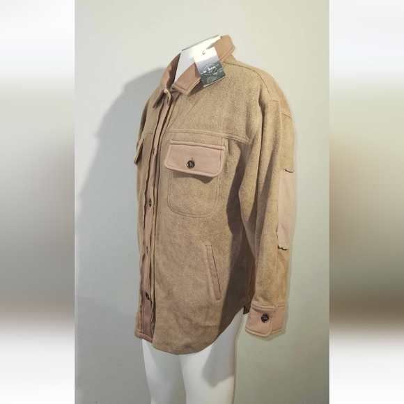 NEW in loom Vintage Wash Warm Button Up Sweater Men's - Picture 2 of 5